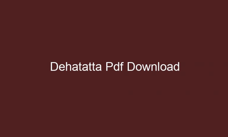 dehatatta pdf download 3736