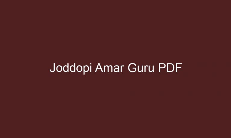 joddopi amar guru pdf 3751