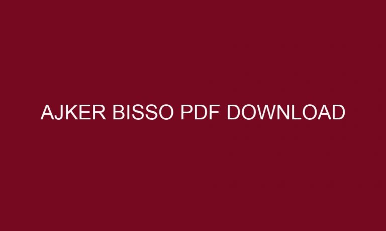 ajker bisso pdf download 5375 1