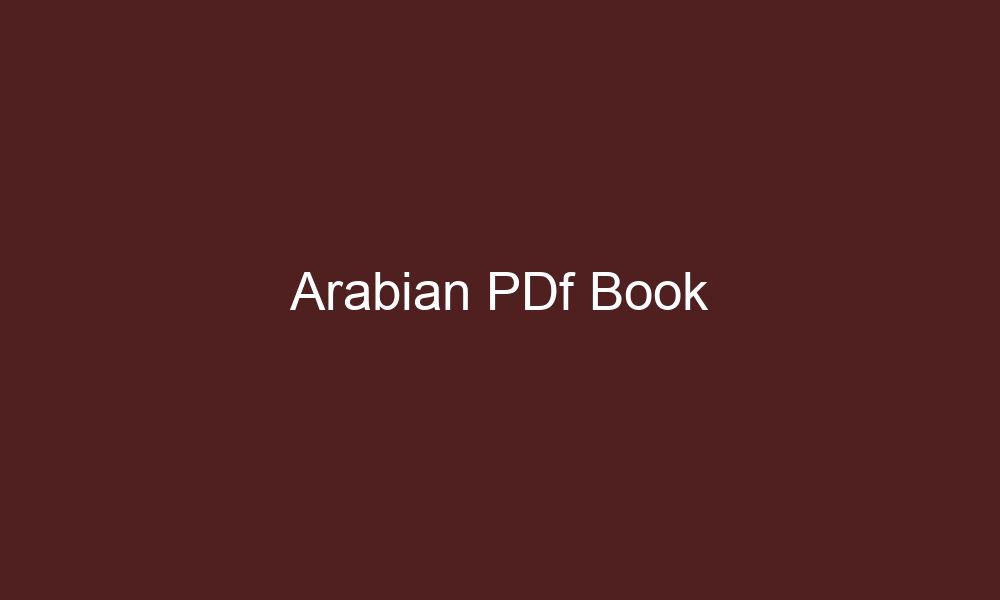 arabian pdf book 4313 1