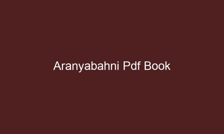 aranyabahni pdf book 4278 1