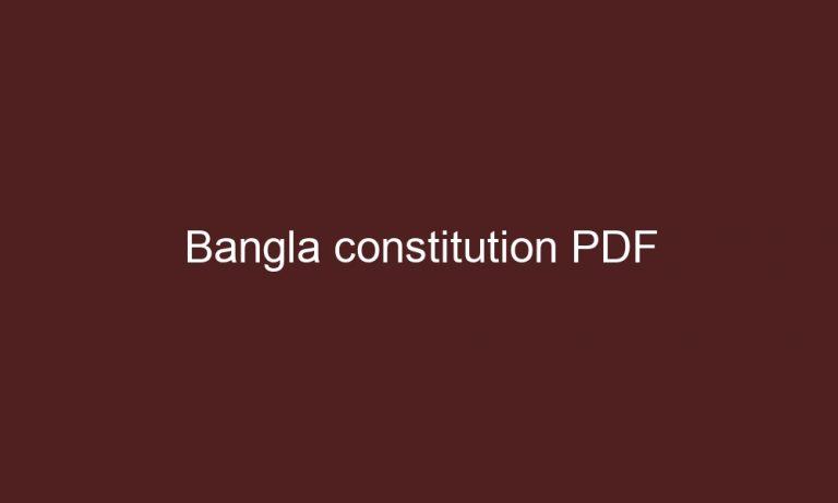 bangla constitution pdf 4640 1