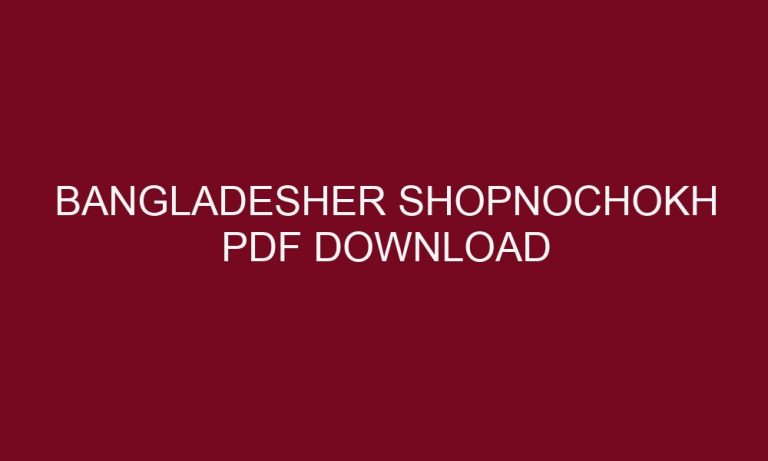 bangladesher shopnochokh pdf download 4995