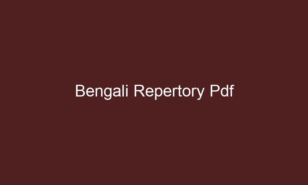 bengali repertory pdf 4542