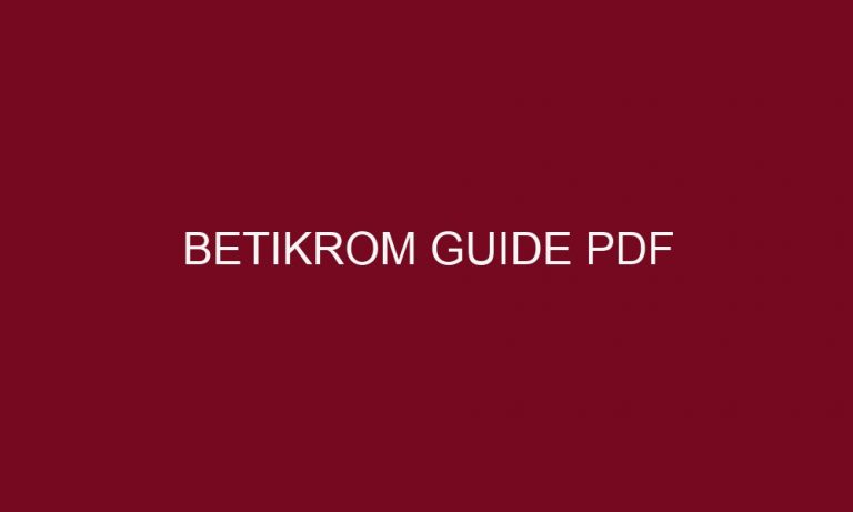 betikrom guide pdf 5308 1