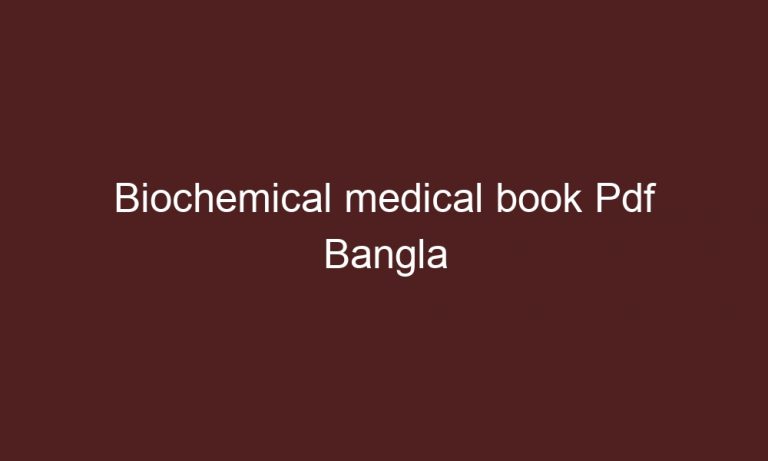 biochemical medical book pdf bangla 4535 1