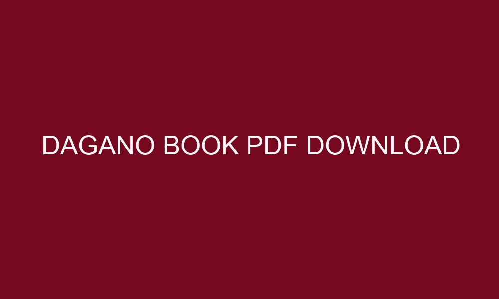 dagano book pdf download 4916 1