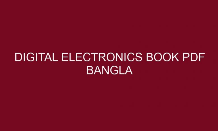 digital electronics book pdf bangla 5172 1