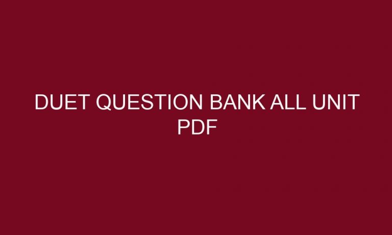 duet question bank all unit pdf 5205 1