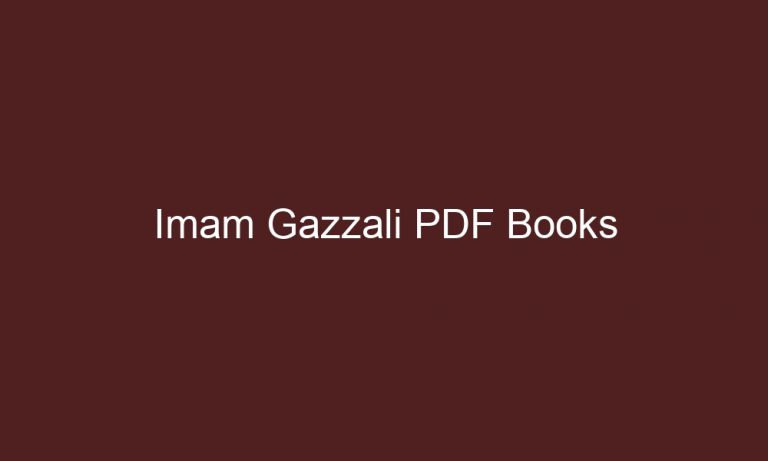 imam gazzali pdf books 4391