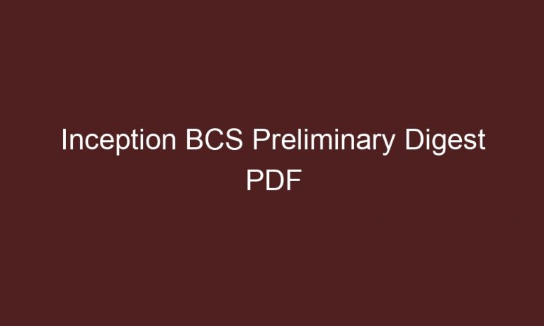 inception bcs preliminary digest pdf 4652 1