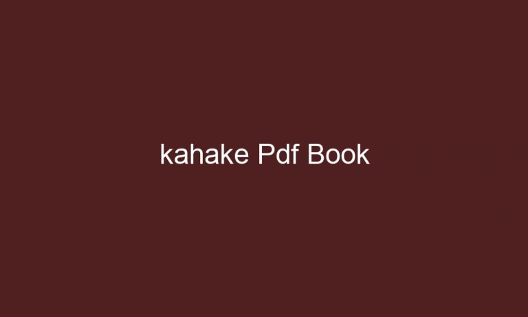 kahake pdf book 4297