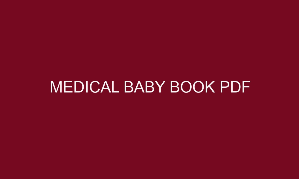 medical baby book pdf 4790