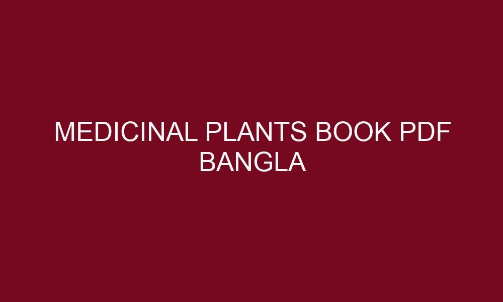 medicinal plants book pdf bangla 4750 1