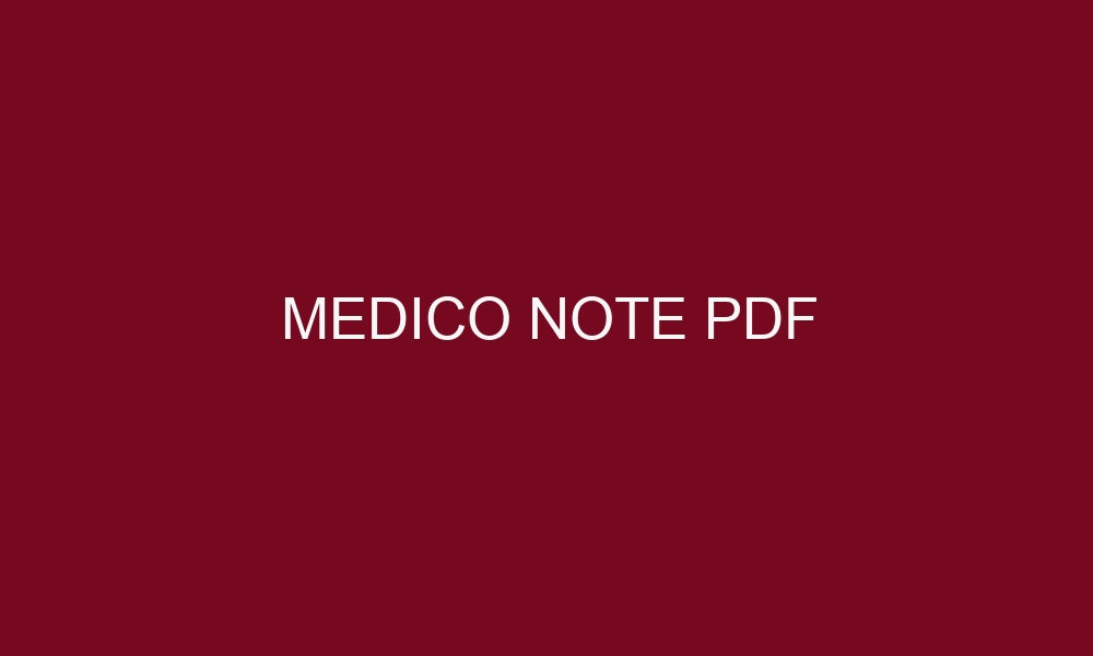 medico note pdf 4933