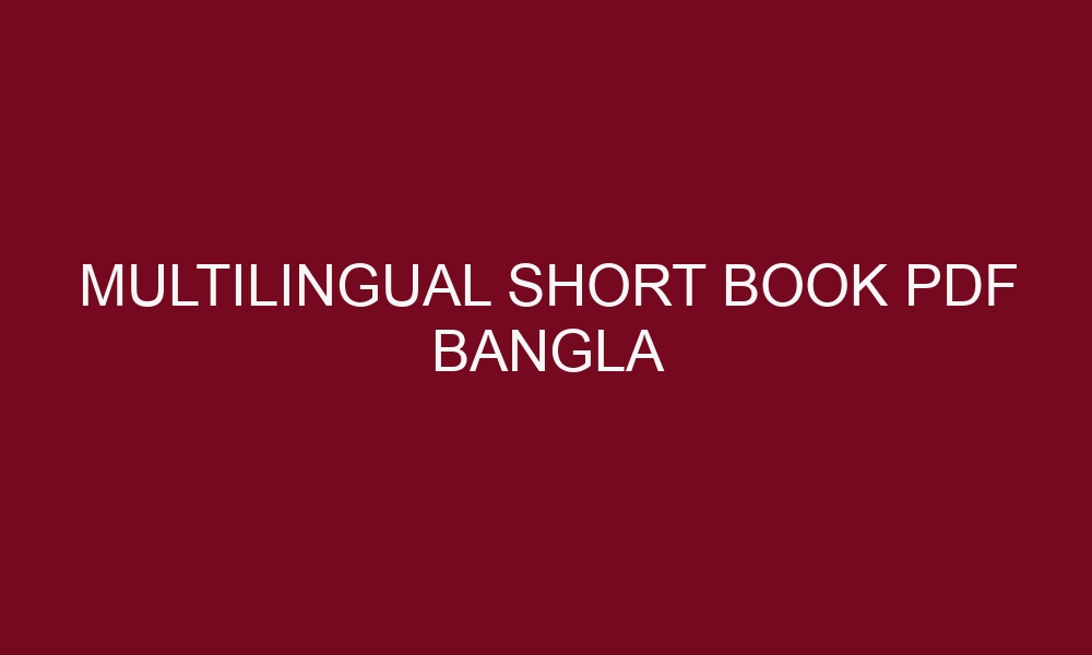 multilingual short book pdf bangla 5385 1