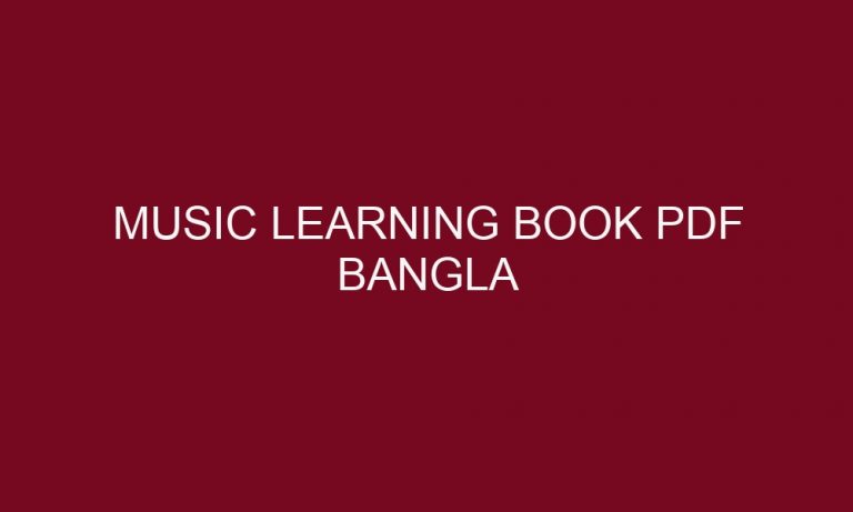 music learning book pdf bangla 5038