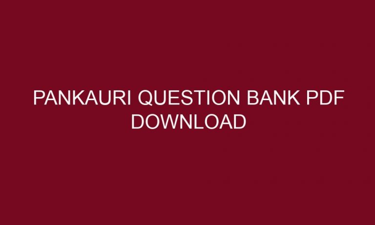 pankauri question bank pdf download 5304