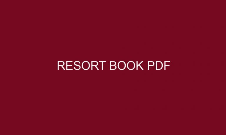 resort book pdf 5001 1