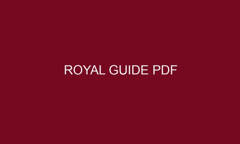 royal guide pdf 5185 1