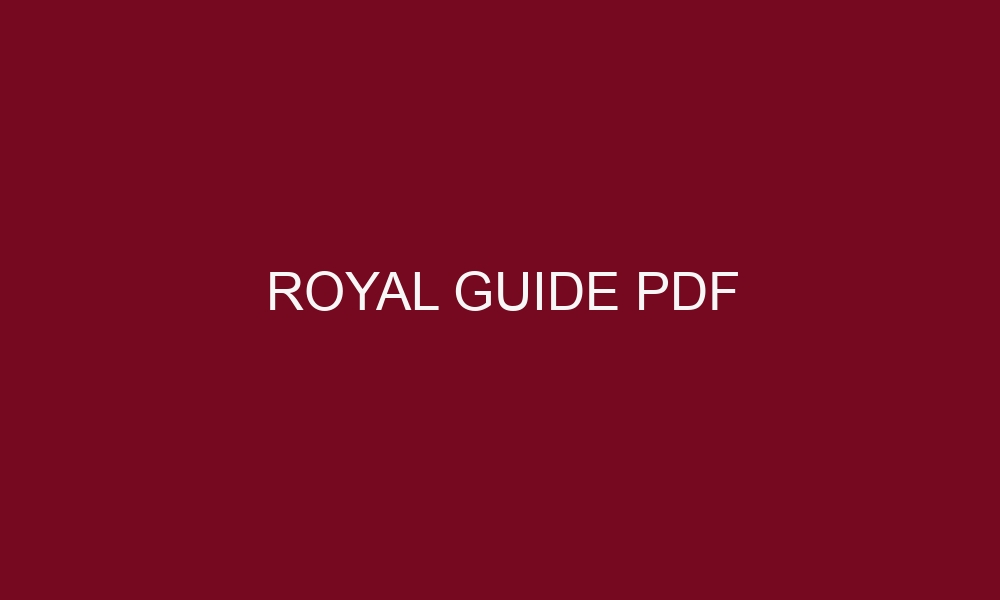 royal guide pdf 5185 1