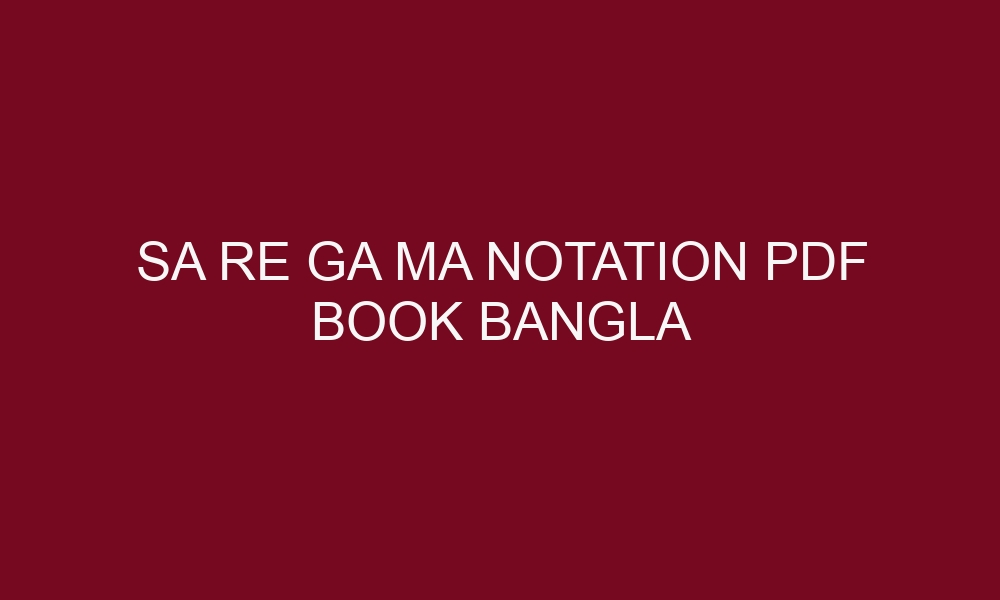 sa re ga ma notation pdf book bangla 5083