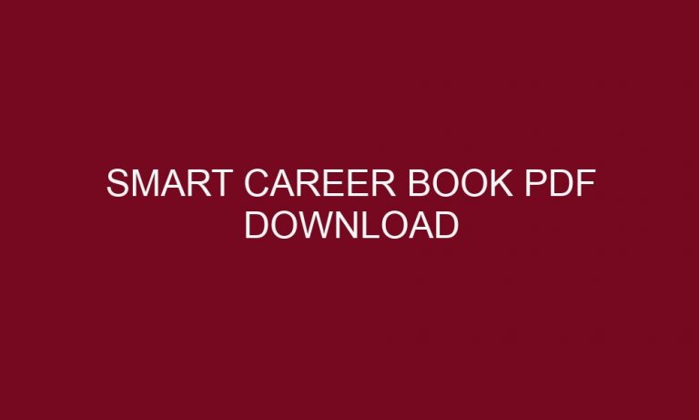 smart career book pdf download 5063 1