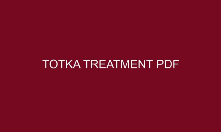 totka treatment pdf 4810