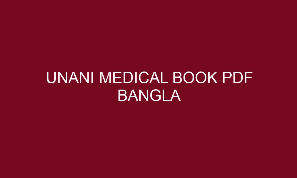 unani medical book pdf bangla 4732