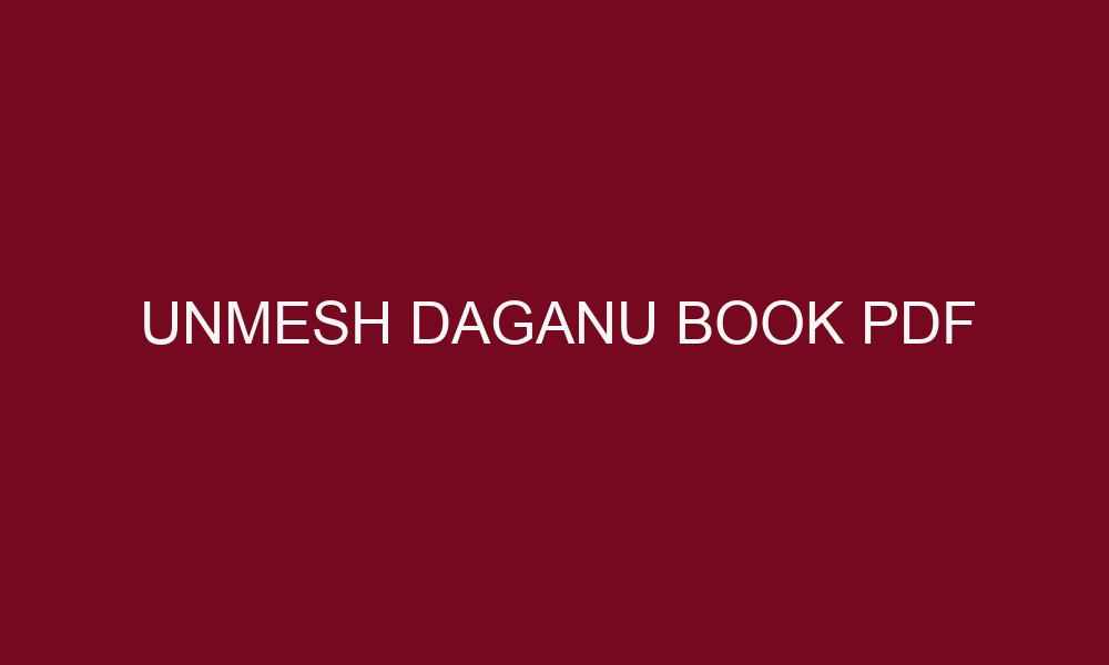 unmesh daganu book pdf 4917