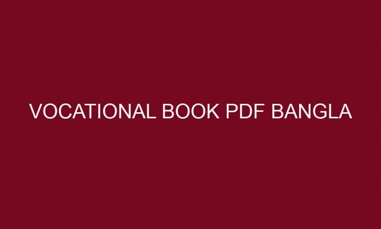 vocational book pdf bangla 5095 1