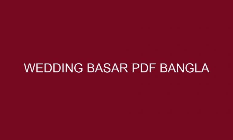 wedding basar pdf bangla 5148